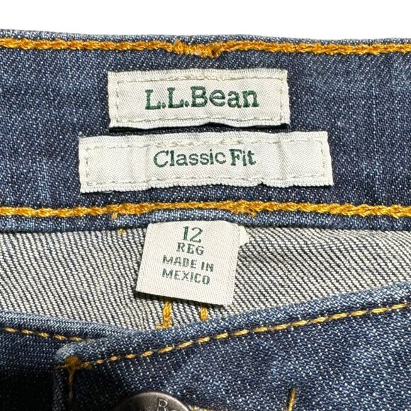 L.L. Bean Classic Fit Jeans Size 12 - Picture 3 of 9